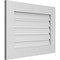 Ekena Millwork Vertical Surface Mount PVC Gable Vent: Functional, w/ 3-1/2"W x 1"P Standard Frame, 28"W x 20"H GVPVE28X2001SF - alternate 3